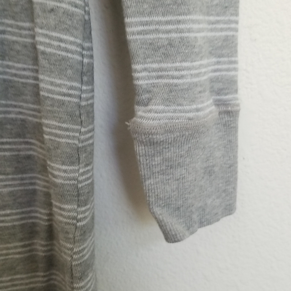 Standard JAMES PERSE Heathered Gray Stripe Cotton Dress Size S Grey - Picture 5 of 8